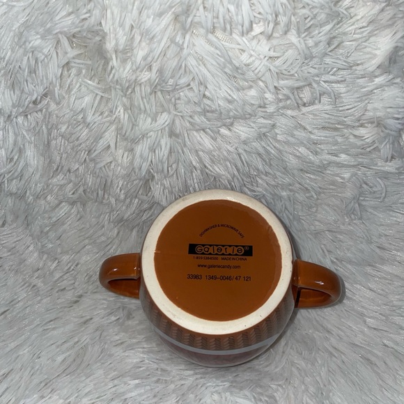 Galerie Brown Sock Monkey Double Handled Coffee Mug Cup - Picture 6 of 9